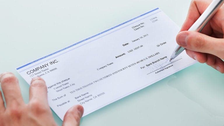 Cheque register and status tracking in RealCloud